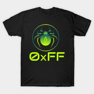 Cyber security - Hex Hacker 0xff Neon, Spider T-Shirt